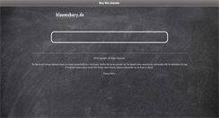Desktop Screenshot of bloomsbury.de