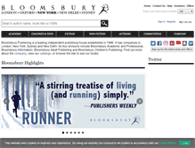 Tablet Screenshot of bloomsbury.com