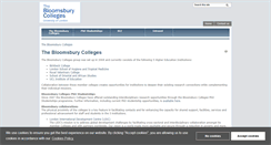 Desktop Screenshot of bloomsbury.ac.uk