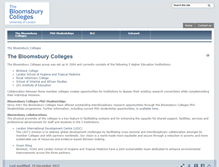 Tablet Screenshot of bloomsbury.ac.uk